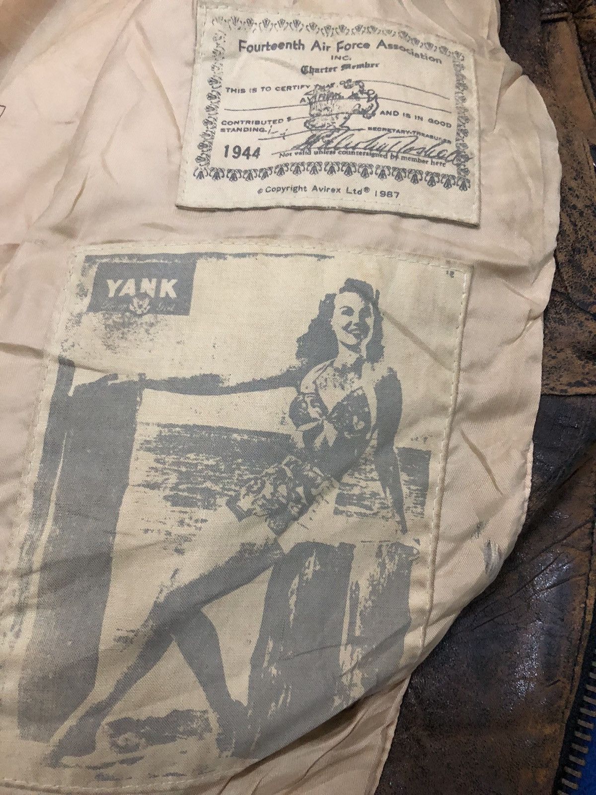 Avirex AVIREX 1980s Vintage Short Leather Bomber Flight JacketBrown Size US M / EU 48-50 / 2 - 6 Thumbnail