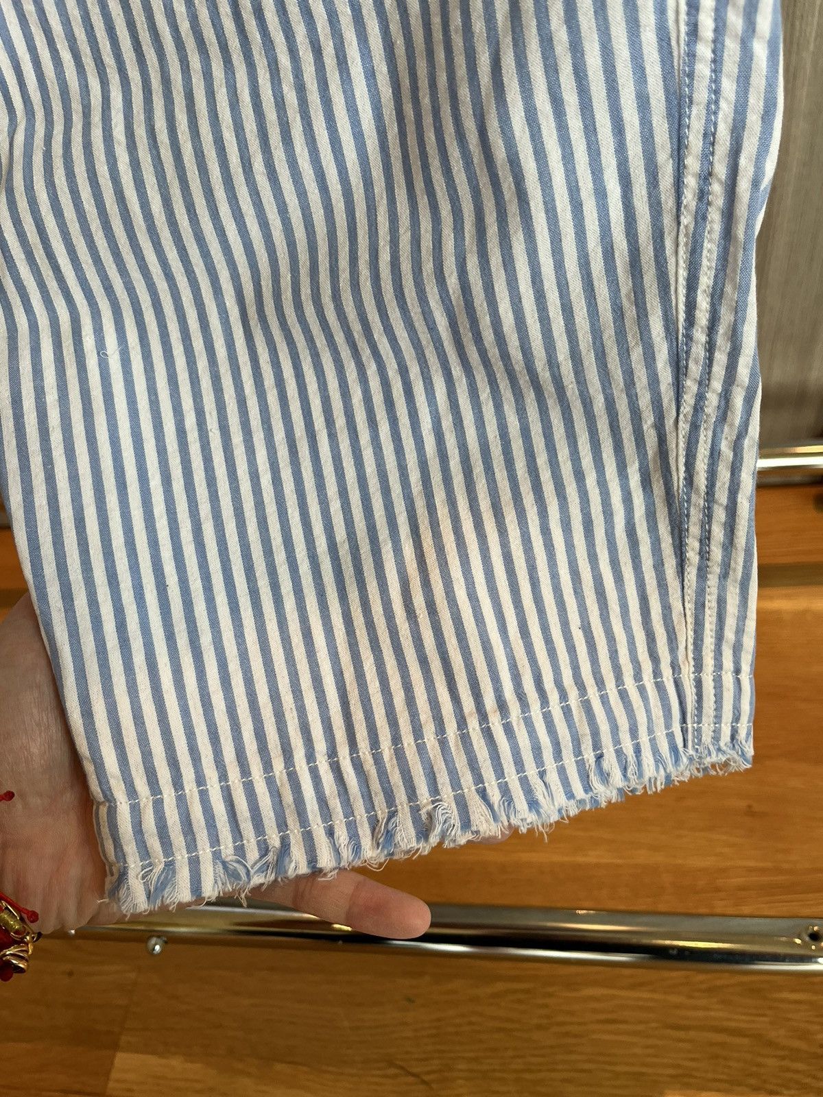 Drew House Drew House Seersucker Blue White Stripe Church Pants Size US 30 / EU 46 - 6 Thumbnail