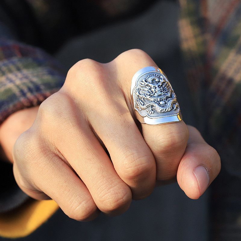 Japanese Brand × Jewelry Resizable Tide Totem Dragon Ring Size ONE SIZE - 2 Thumbnail