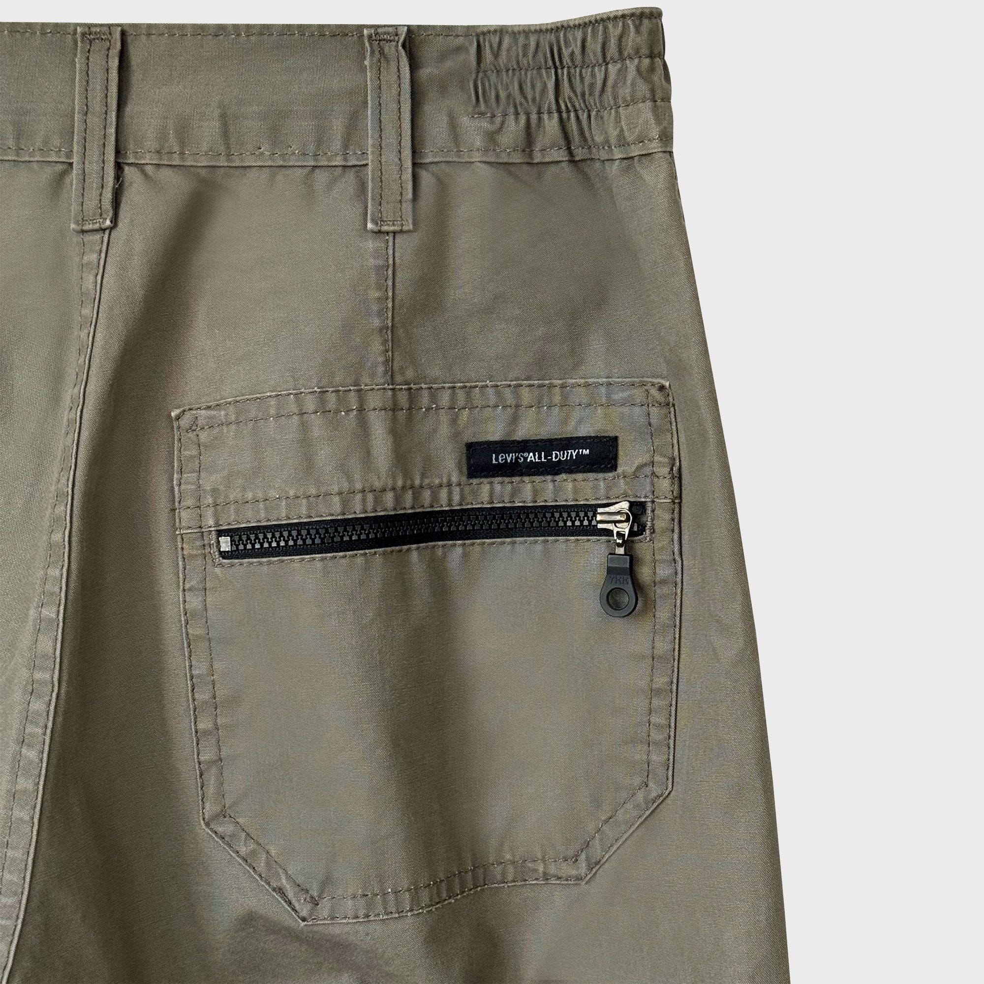 Levi's Levi's All-Duty Vintage Waxed Khaki Wide Straight Trousers Size US 32 / EU 48 - 4 Thumbnail