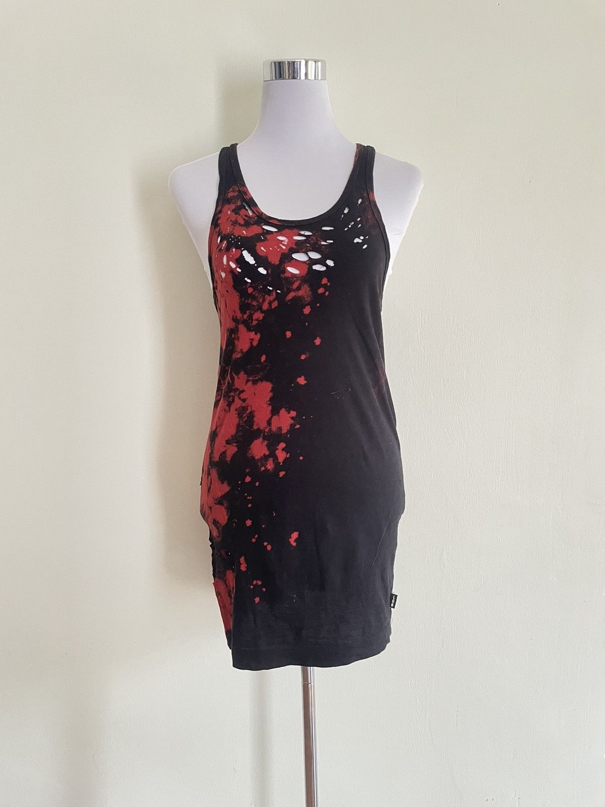 image of If Six Was Nine x Le Grande Bleu L G B Le Grande Bleu Distress Tops in Black Red, Women's