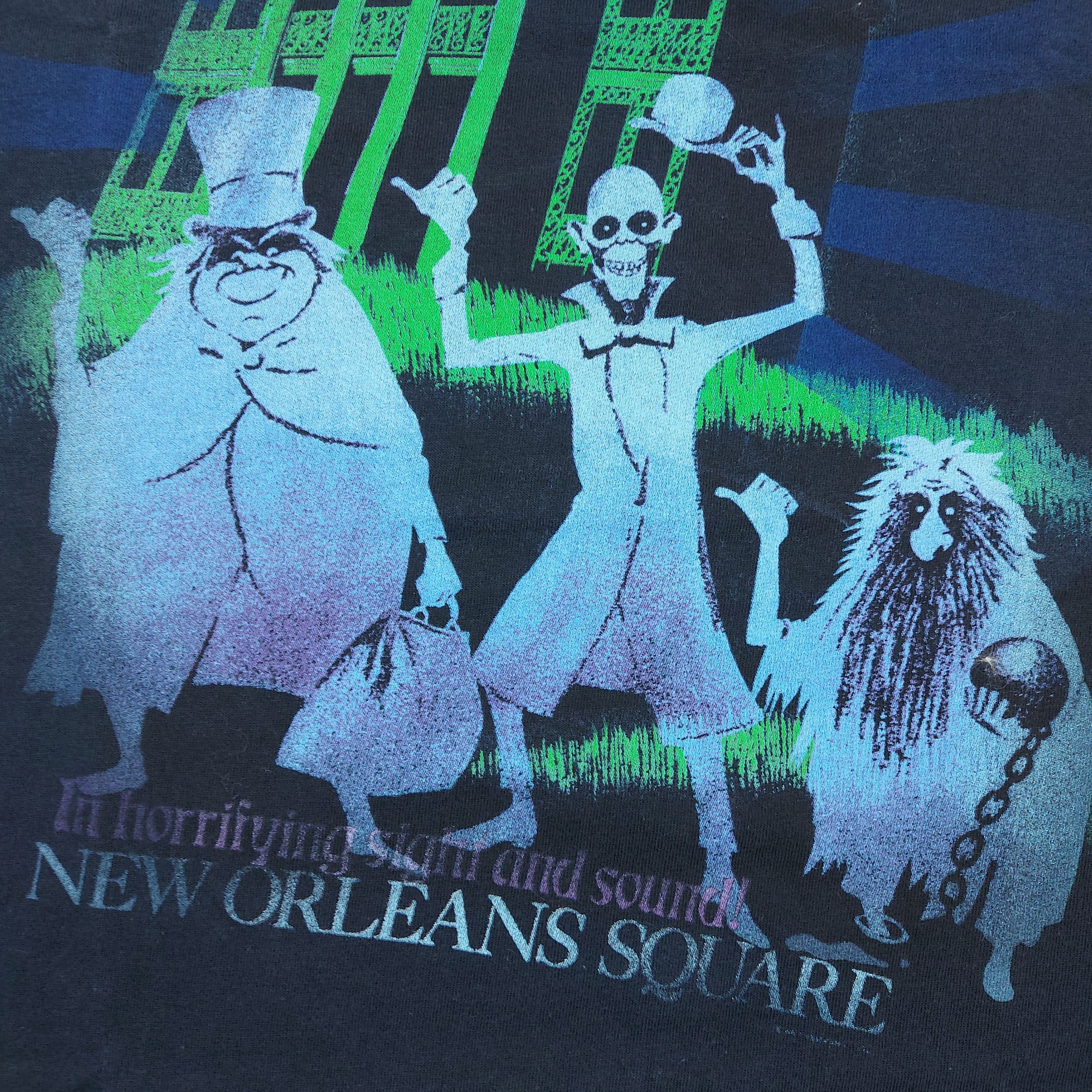Disney VTG Y2K Disney The Haunted Mansion Hitchhiking Ghosts TEE Size US XXL / EU 58 / 5 - 6 Thumbnail