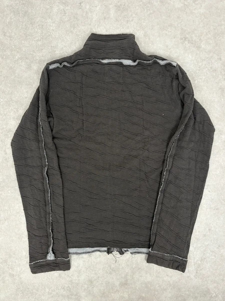 Marithe + Francois Girbaud 2000s Marithé + François Girbaud Grey Relief Scares Zip-up Sweater Size US S / EU 44-46 / 1 - 6 Thumbnail