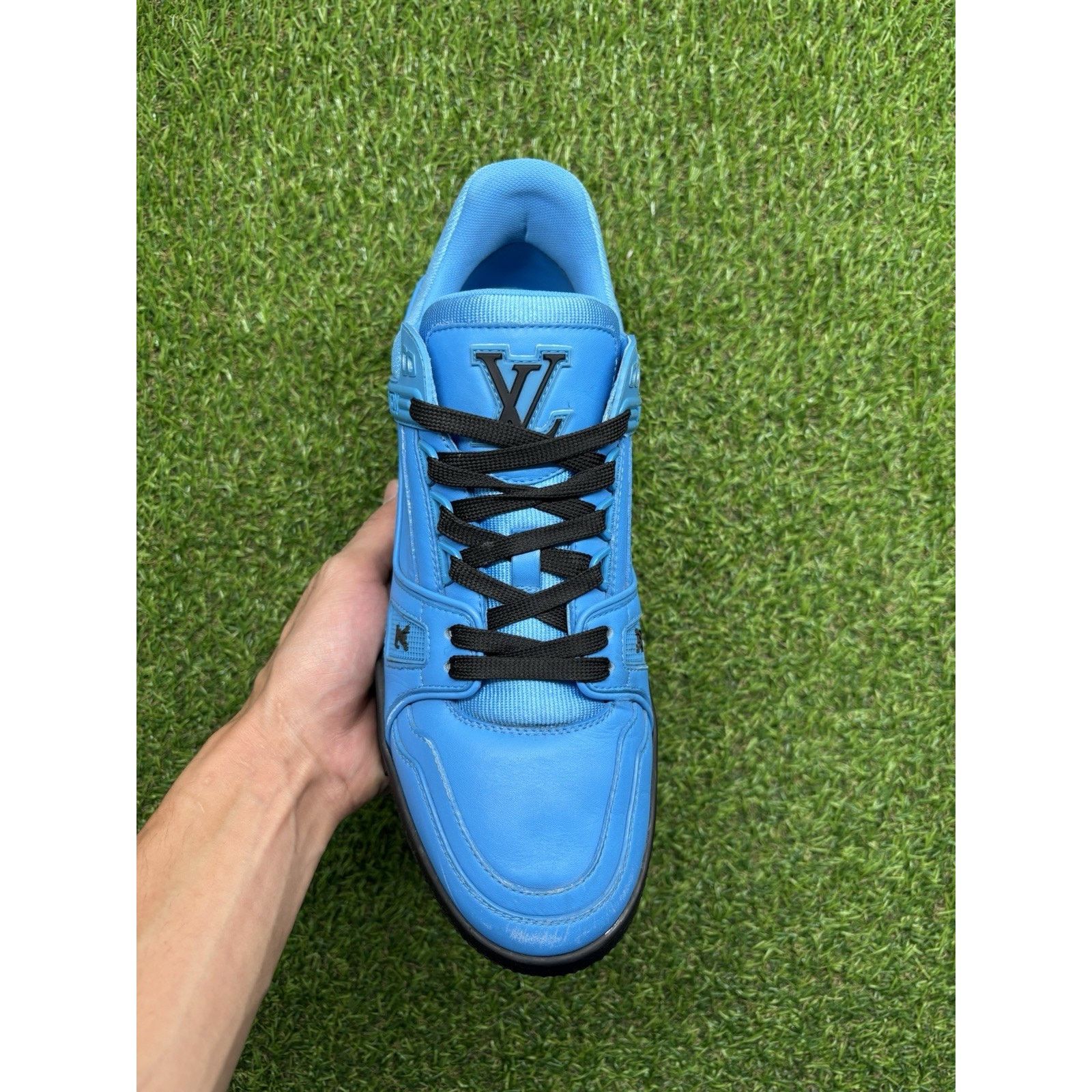 Louis Vuitton 8-8.5 US Louis Vuitton Trainer ' Blue Black ' | SUPER CLEAN! Size US 8 / EU 41 - 5 Thumbnail