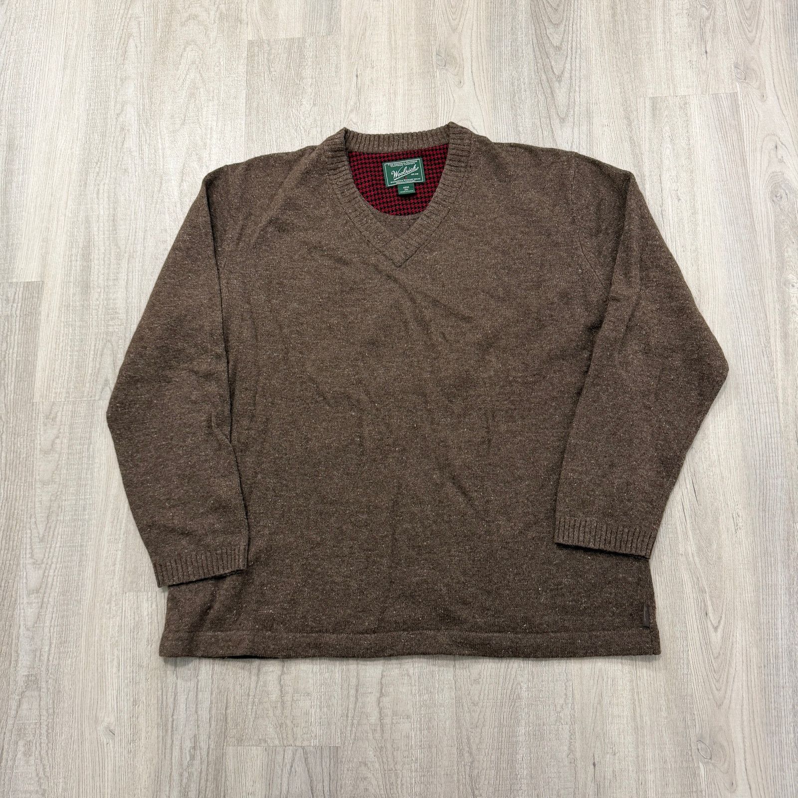 Vintage Woolrich Lambs Wool Sweater Mens 2XL Brown Wood Heather Size US XXL / EU 58 / 5 - 1 Thumbnail