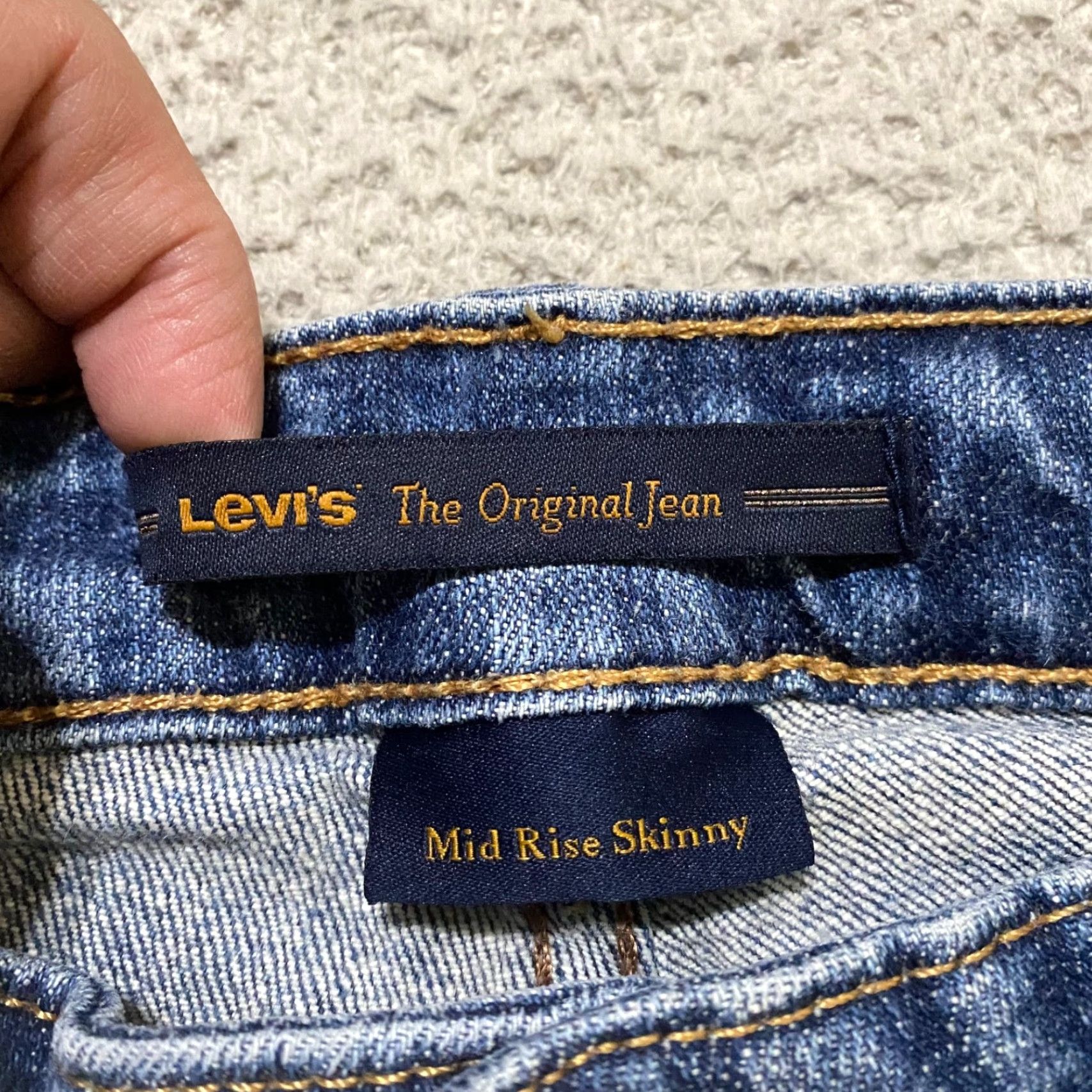 Levi's Levi's Jeans Womens 6 Blue Denim Medium Wash Mid Rise Skinny Regular Pocket 5-Pocket Denim Size 26" / US 2 / IT 38 - 3 Thumbnail