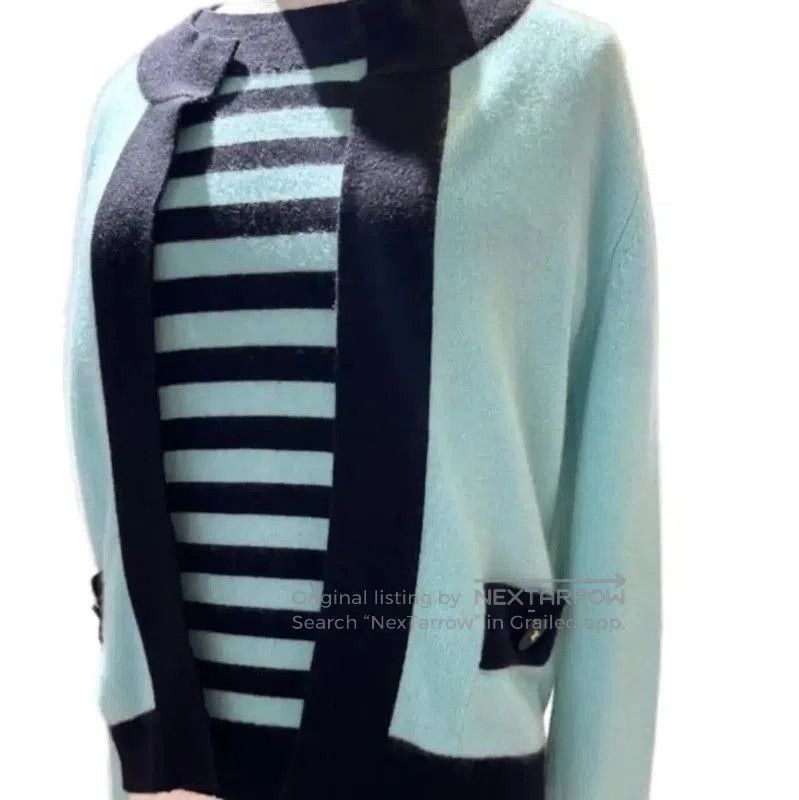 Chanel Chanel Oversized Color-Blocked Cashmere Cardigan . Size M / US 6-8 / IT 42-44 - 4 Thumbnail