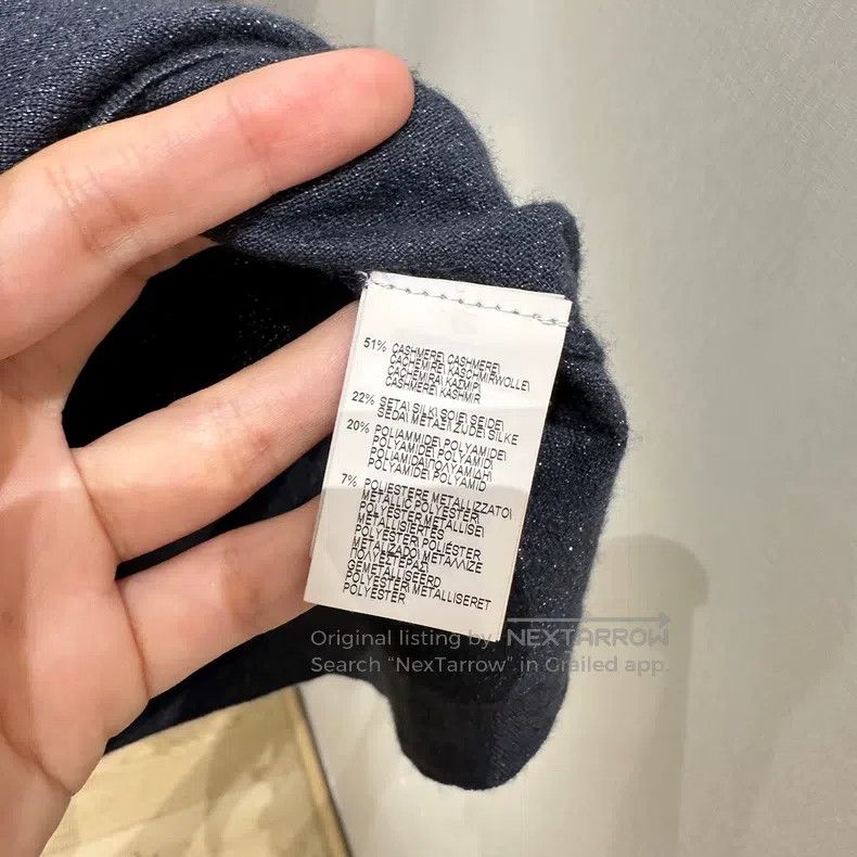 Brunello Cucinelli Brunello Cucinelli Cashmere black long-sleeve Size S / US 4 / IT 40 - 4 Thumbnail