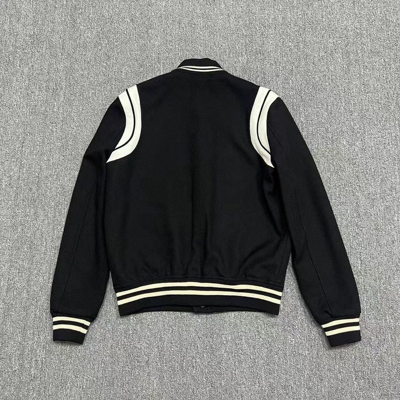 Saint Laurent Paris Saint Laurent Paris Black and white patchwork Teddy jacket Size US M / EU 48-50 / 2 - 2 Thumbnail