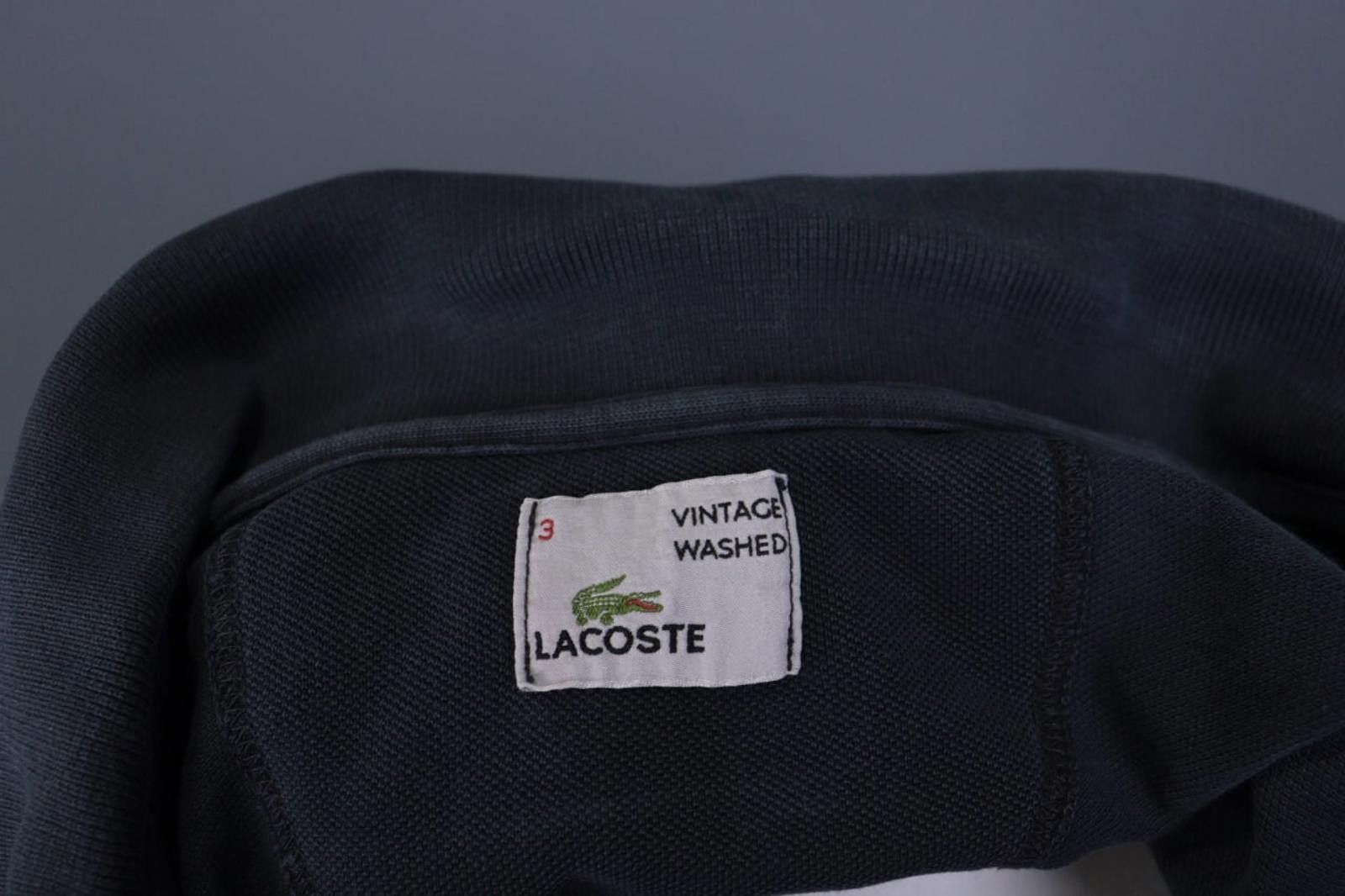 Lacoste Lacoste Gray Vintage Polo Neck Pullover Pumper Size 3 / S Size US M / EU 48-50 / 2 - 12 Thumbnail