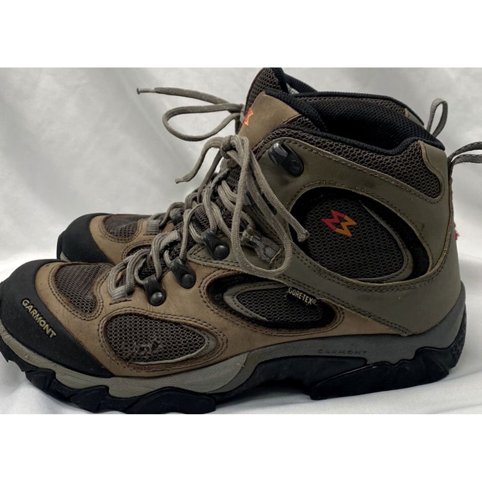 Vibram VINTAGE Garmont Men's US 8.5 Brown Zenith Mid GTX Gore-Tex Vibram Sole Hiking Boots Size US 8 / EU 41 - 3 Thumbnail