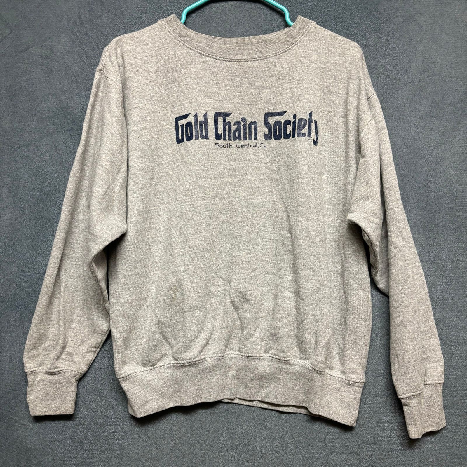 Other Gold Chain Society Crewneck Hoodie Block Letter Center Rap Size US S / EU 44-46 / 1 - 1 Thumbnail