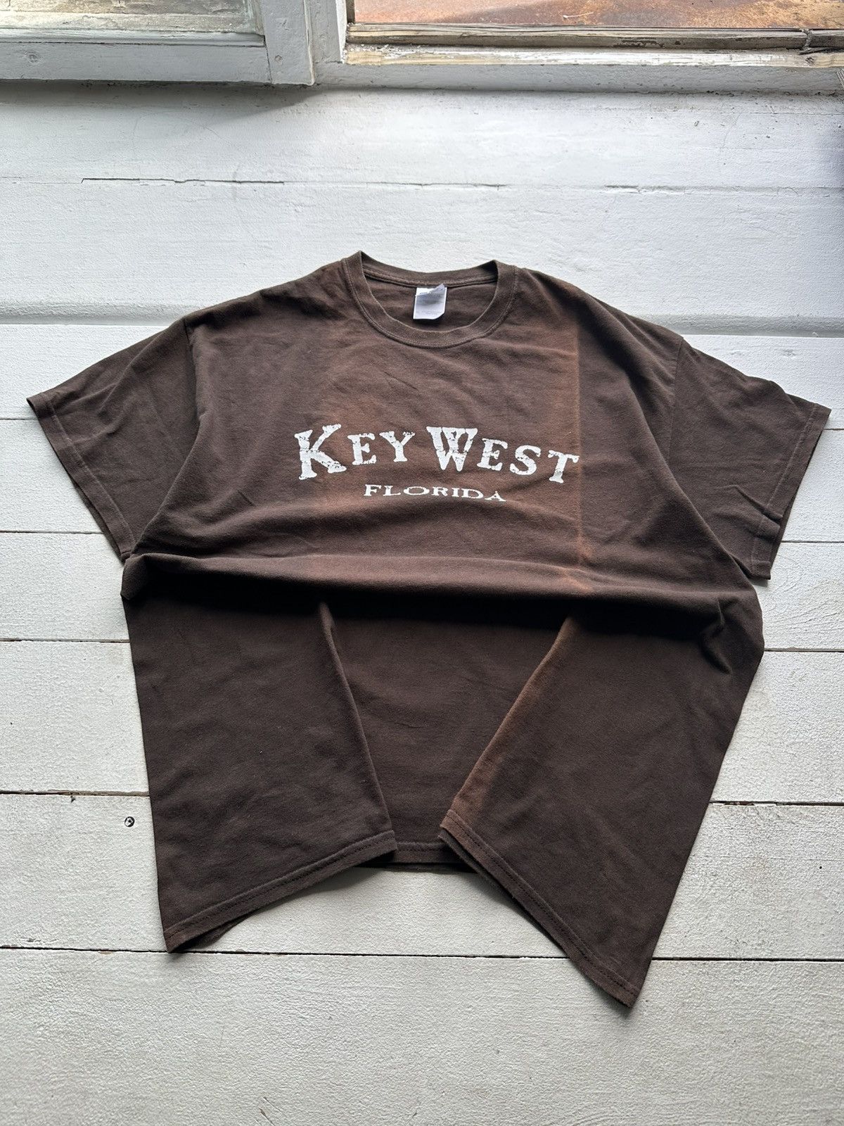 Japanese Brand × Vintage GRAIL🚨KEY WEST FLORIDA SUNFADED RARE BIG LOGO TEE Y2K SK8 Size US XL / EU 56 / 4 - 1 Thumbnail