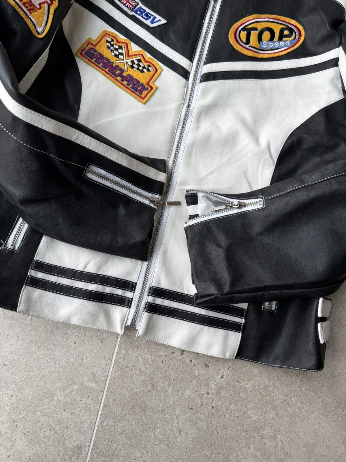 Other Rare Y2k Wonder Team Feilida Grand-Prix Leather Jacket 90’s Size US L / EU 52-54 / 3 - 3 Thumbnail