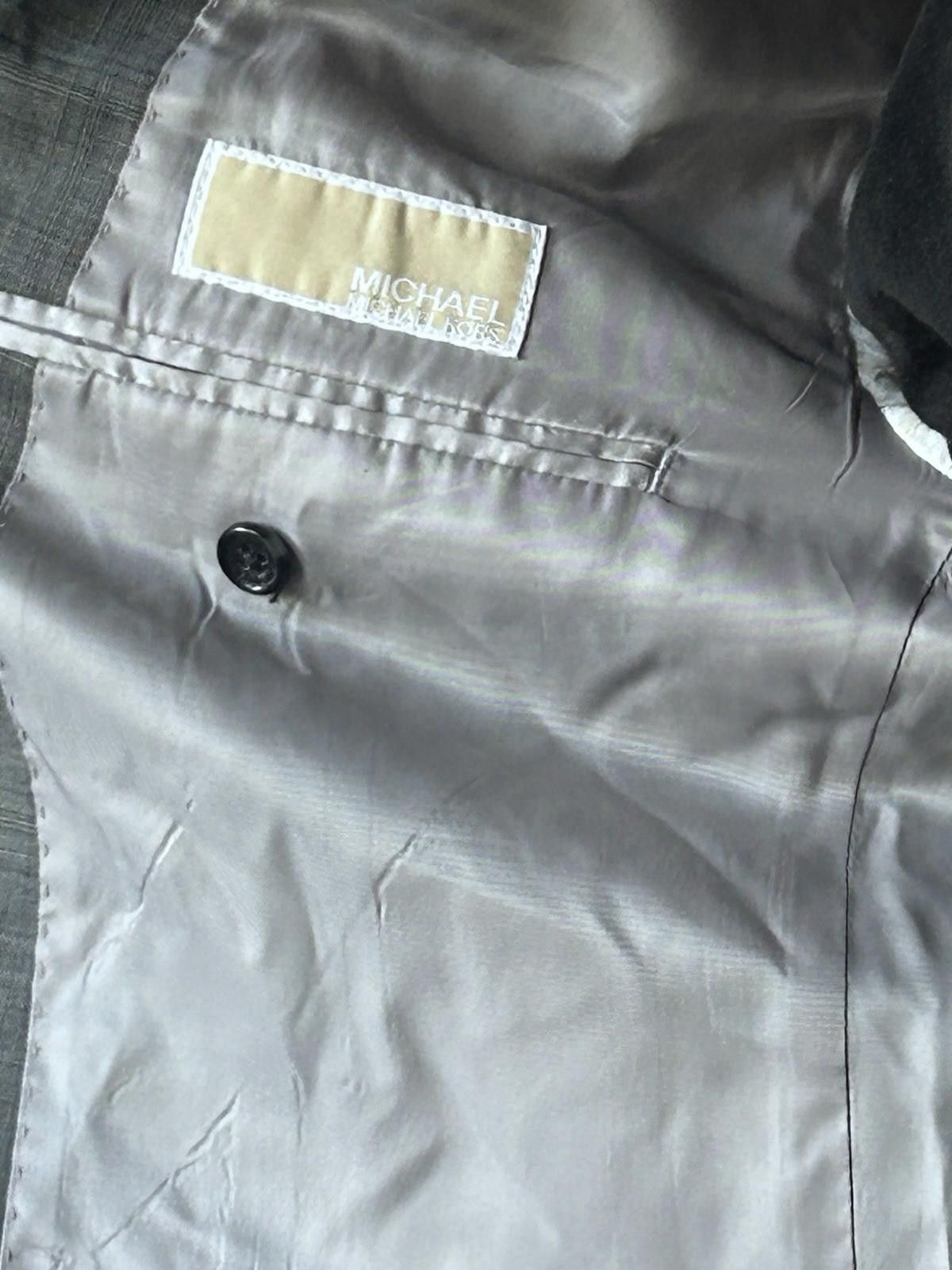 Michael Kors Michael Kors 40R Men Blazer Gray Plaid Woolmark 2 Button Size 38R - 6 Thumbnail