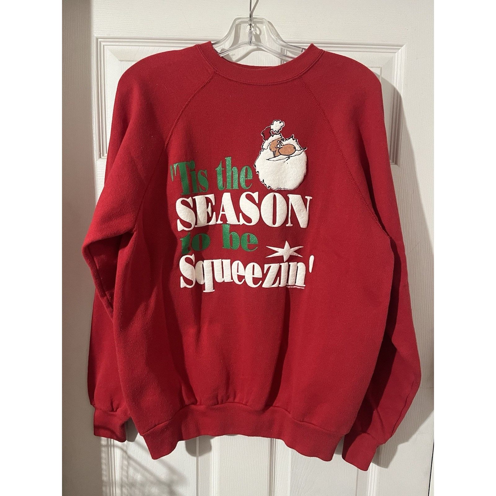 Other Vtg Tis The Season To Be Squeezin Sweatshirt XL Santa Xmas Size US XL / EU 56 / 4 - 1 Thumbnail