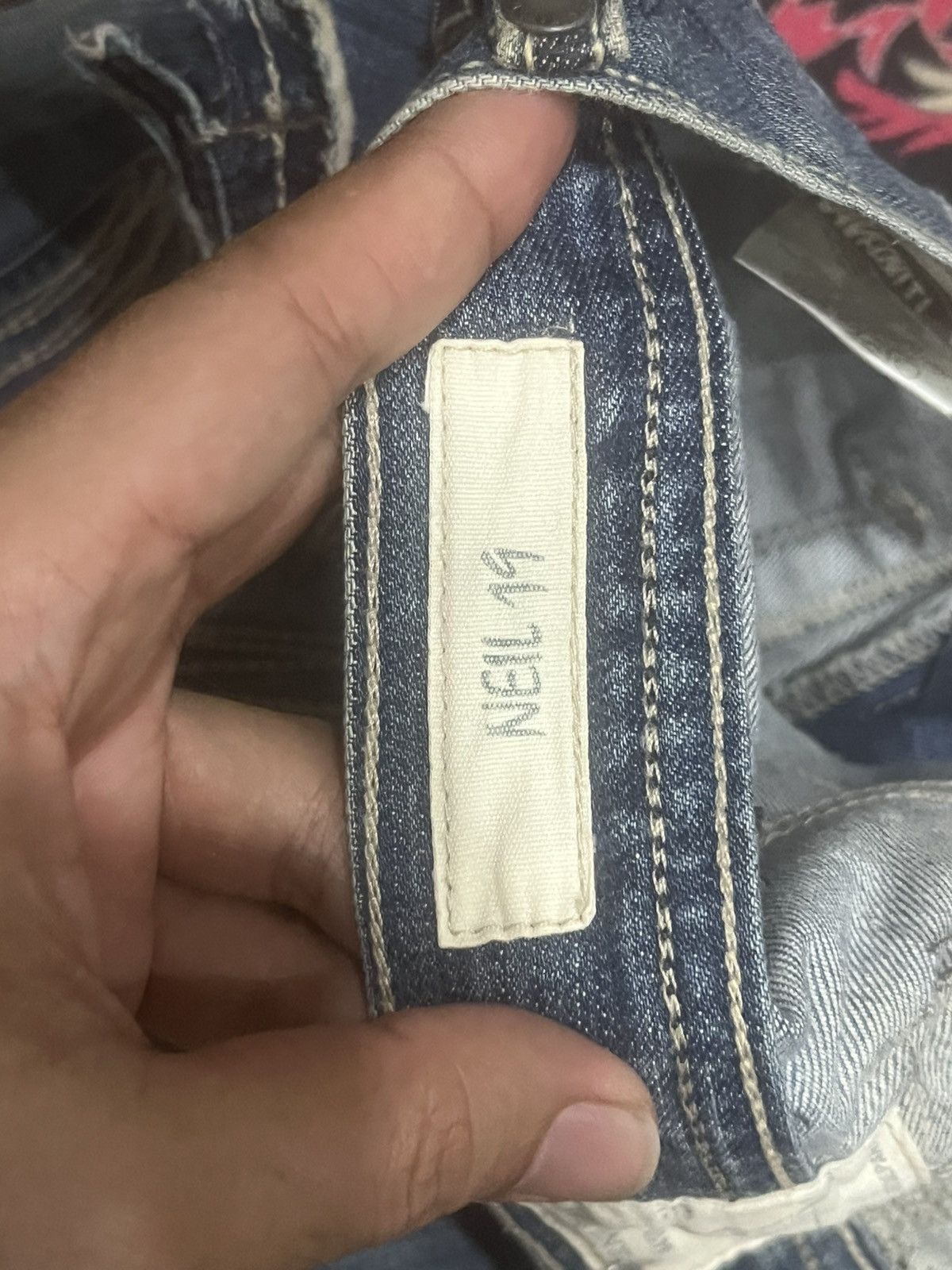 Jimmy Taverniti Jimmy Taverniti Bushpants Style Buttonfly Fringe Flare Jeans Size US 30 / EU 46 - 19 Thumbnail