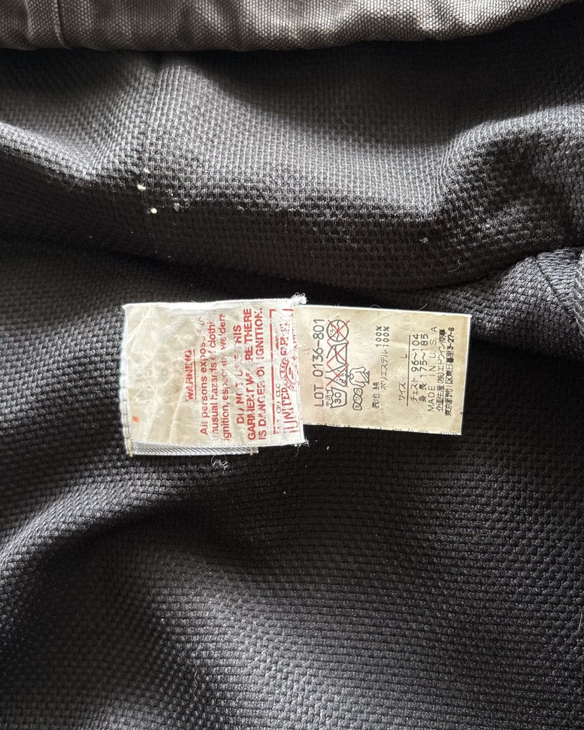 Carhartt 90s J03BLK Carhartt Active Faded Black Jacket Size US L / EU 52-54 / 3 - 7 Thumbnail