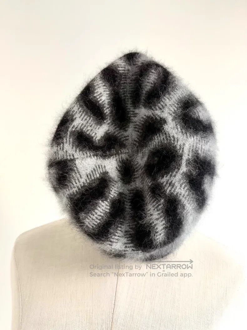 Vivienne Westwood Vivienne Westwood Leopard Print Long Furred Saturn Beret Size ONE SIZE - 3 Thumbnail