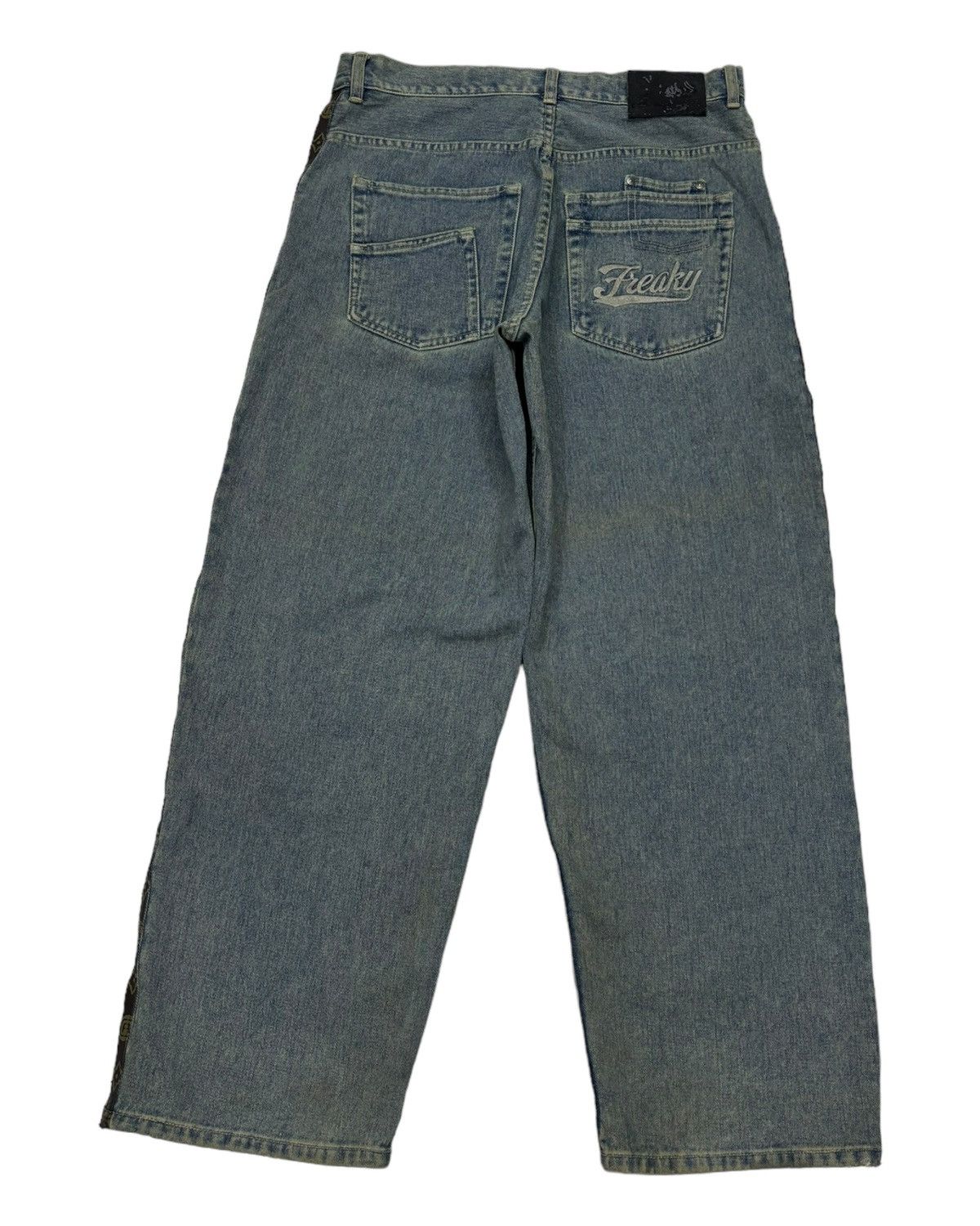 If Six Was Nine 🔥FREAKY MASSIVE LV MONOGRAM BAGGY JEANS HYPE Size US 34 / EU 50 - 2 Thumbnail