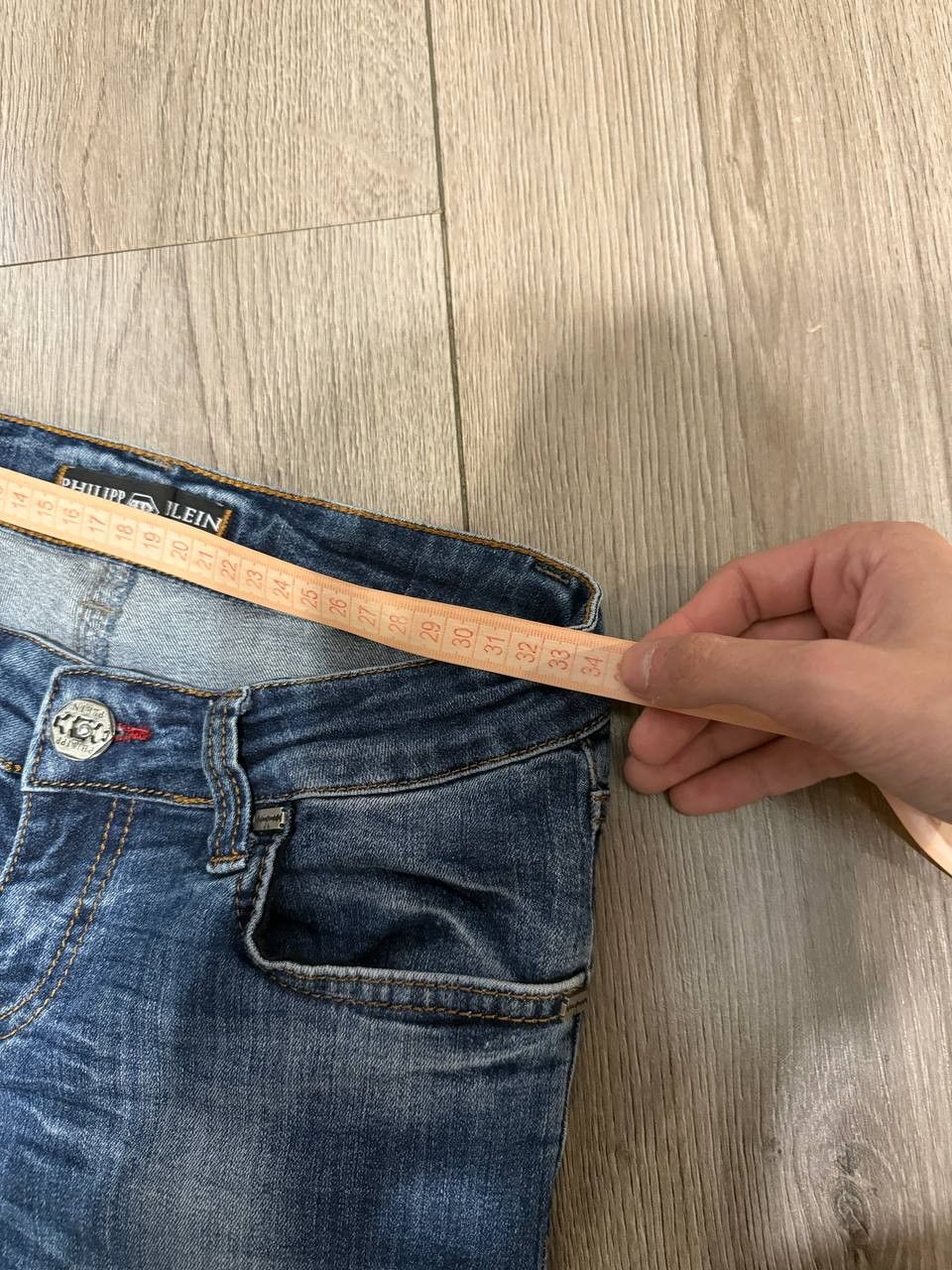 Philipp Plein philipp plein jeans women size 25 avant-garde blue Size 25" / US 0 / IT 36 - 11 Thumbnail