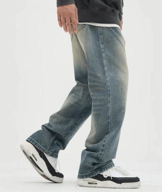 Japanese Brand × Jean American retro washed jeans men's loose casual high street Size US 32 / EU 48 - 3 Thumbnail