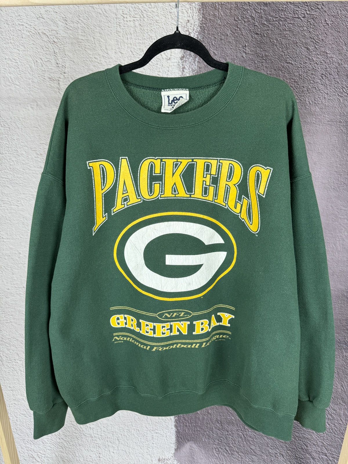 Lee × Nutmeg × Vintage Lee Sport Nutmeg vintg 1997 Packers Green Bay NFL sweatshirt Size US XL / EU 56 / 4 - 2 Thumbnail