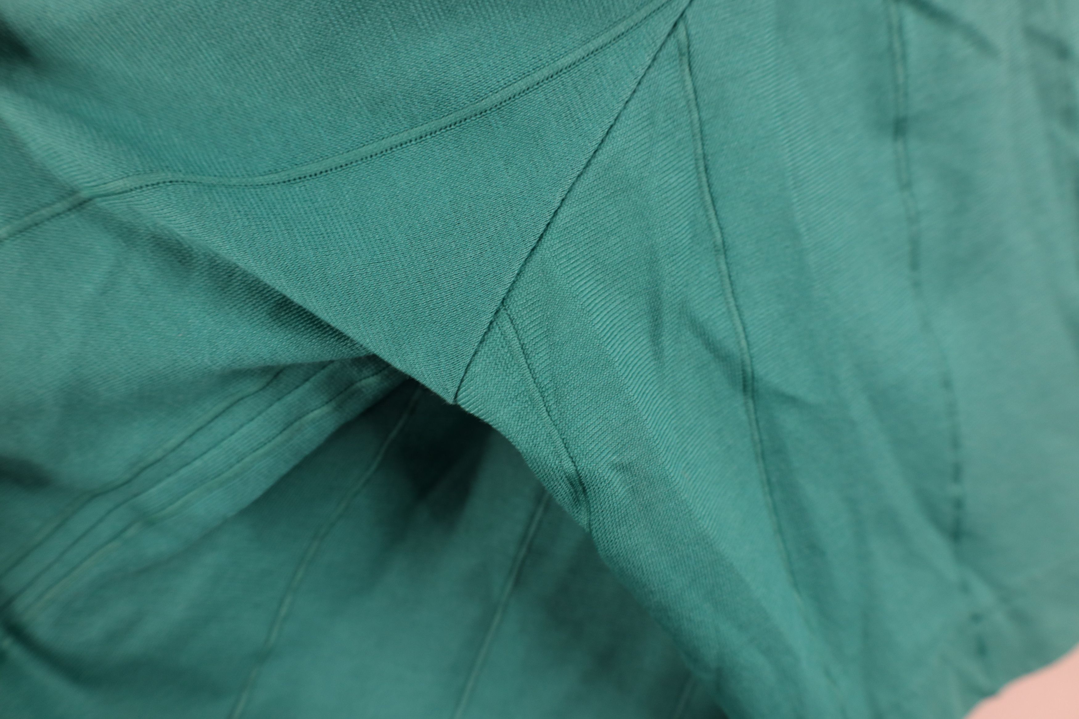 Vintage Vintage 90s Streetwear Striped Knit Golf Polo Shirt Teal Size US L / EU 52-54 / 3 - 7 Thumbnail