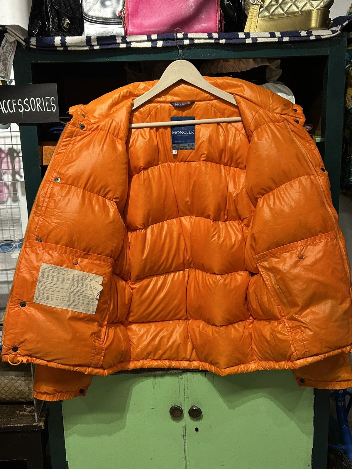 Moncler Grenoble Moncler Grenoble Orange Synthetic Puffer Jacket Size US L / EU 52-54 / 3 - 16 Thumbnail