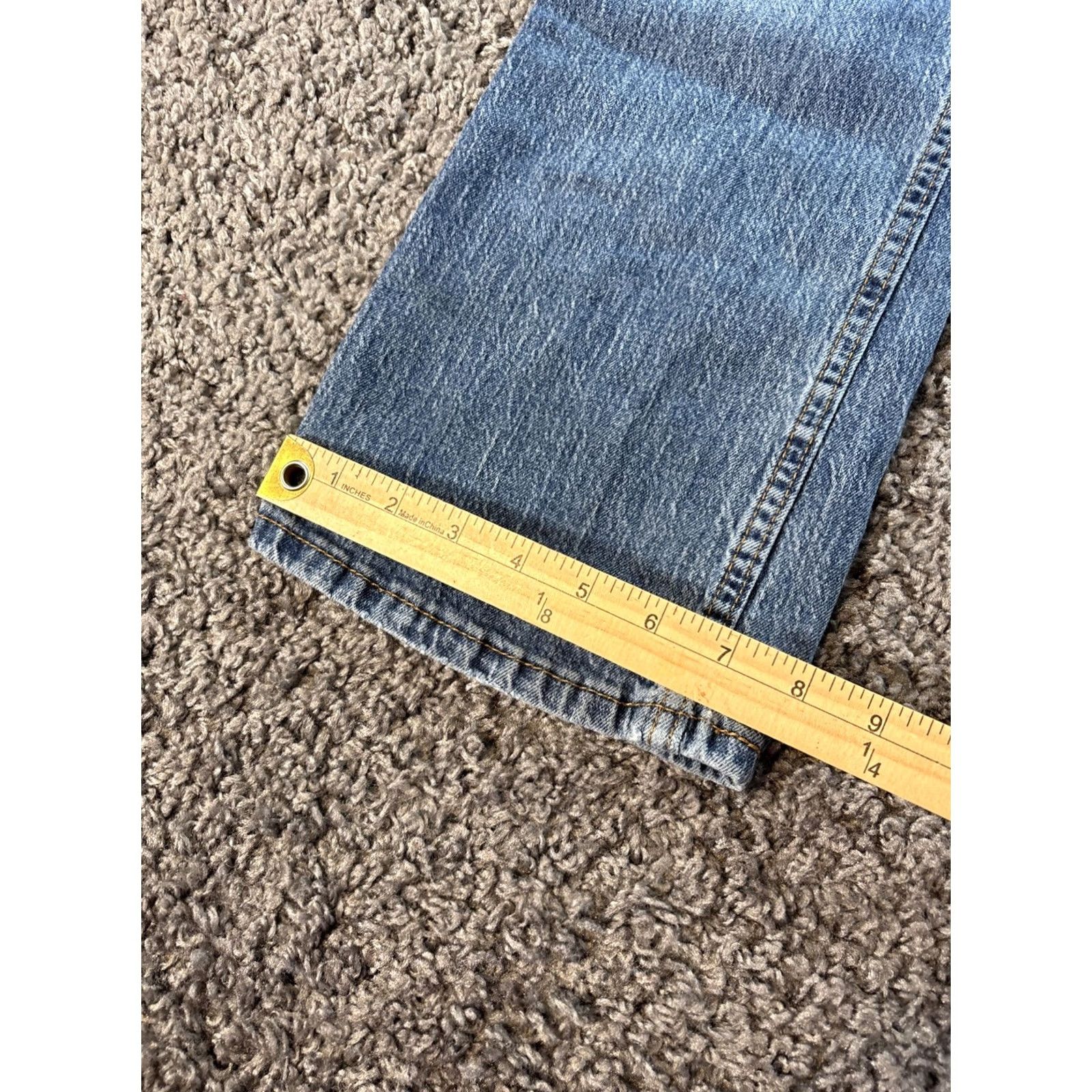 Levi's Levi's 527 Jeans Mens 33x28 Blue Bootcut Medium Wash Stretch Denim Western Cowboy USA 5-Pocket Regular Mens Jeans Size US 33 - 3 Thumbnail