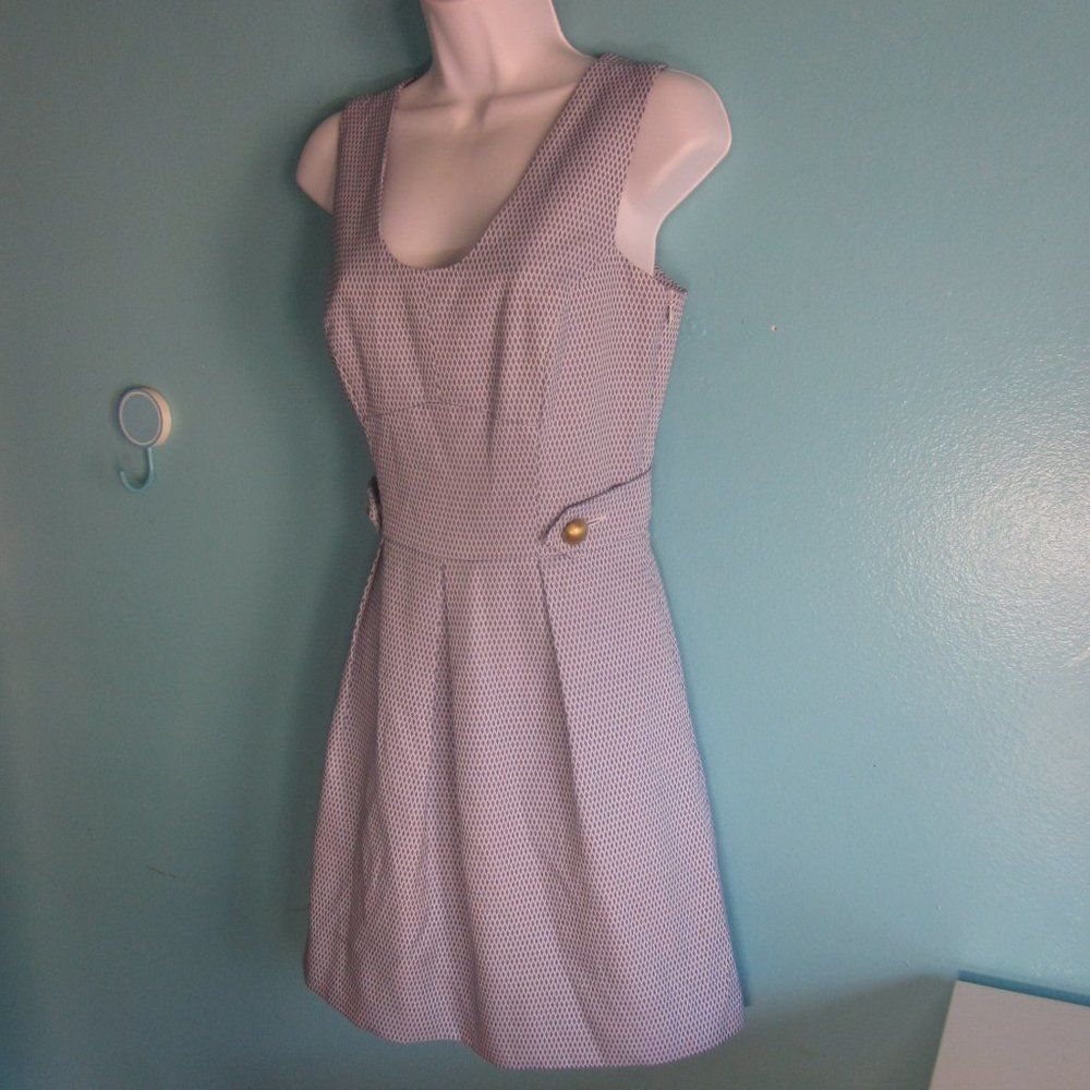 Kate Spade Kirribilla San Francisco Womens Dress Size 4 Blue Diamond Pr Size S / US 4 / IT 40 - 4 Thumbnail