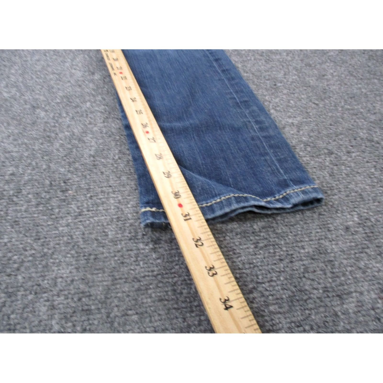 Vintage BKE Buckle Jeans Womens 30 X 31.5 Sabrina Straight Faded Y2K Country Distressed Size 24" / US 00 / IT 34 - 4 Thumbnail