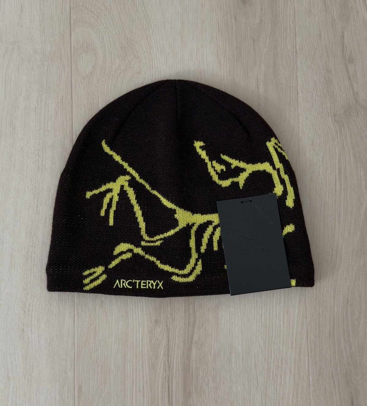 Arc'teryx Arc'teryx 24k Black Bird Grey Gold Toque Beanie Cap Hat