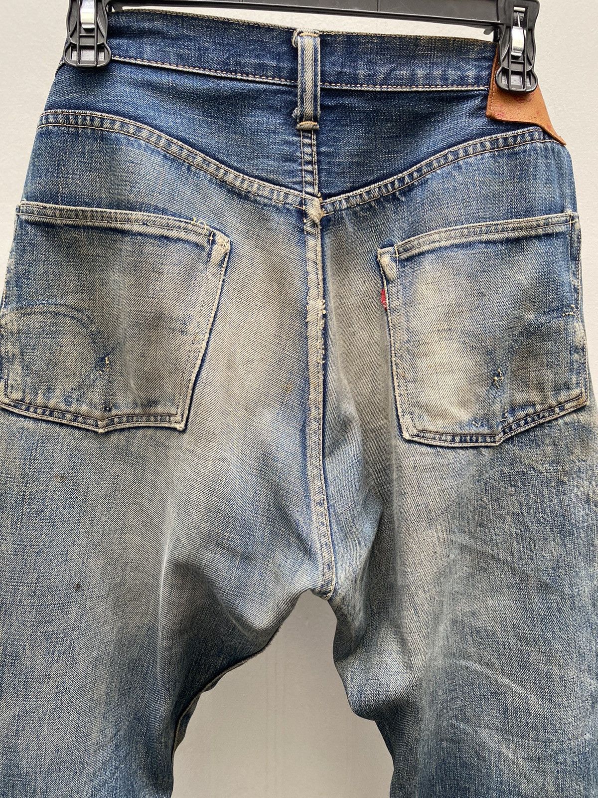 Japanese Brand Trashead Full Count Sashiko Denim Sun Faded Distressed Size US 32 / EU 48 - 4 Thumbnail