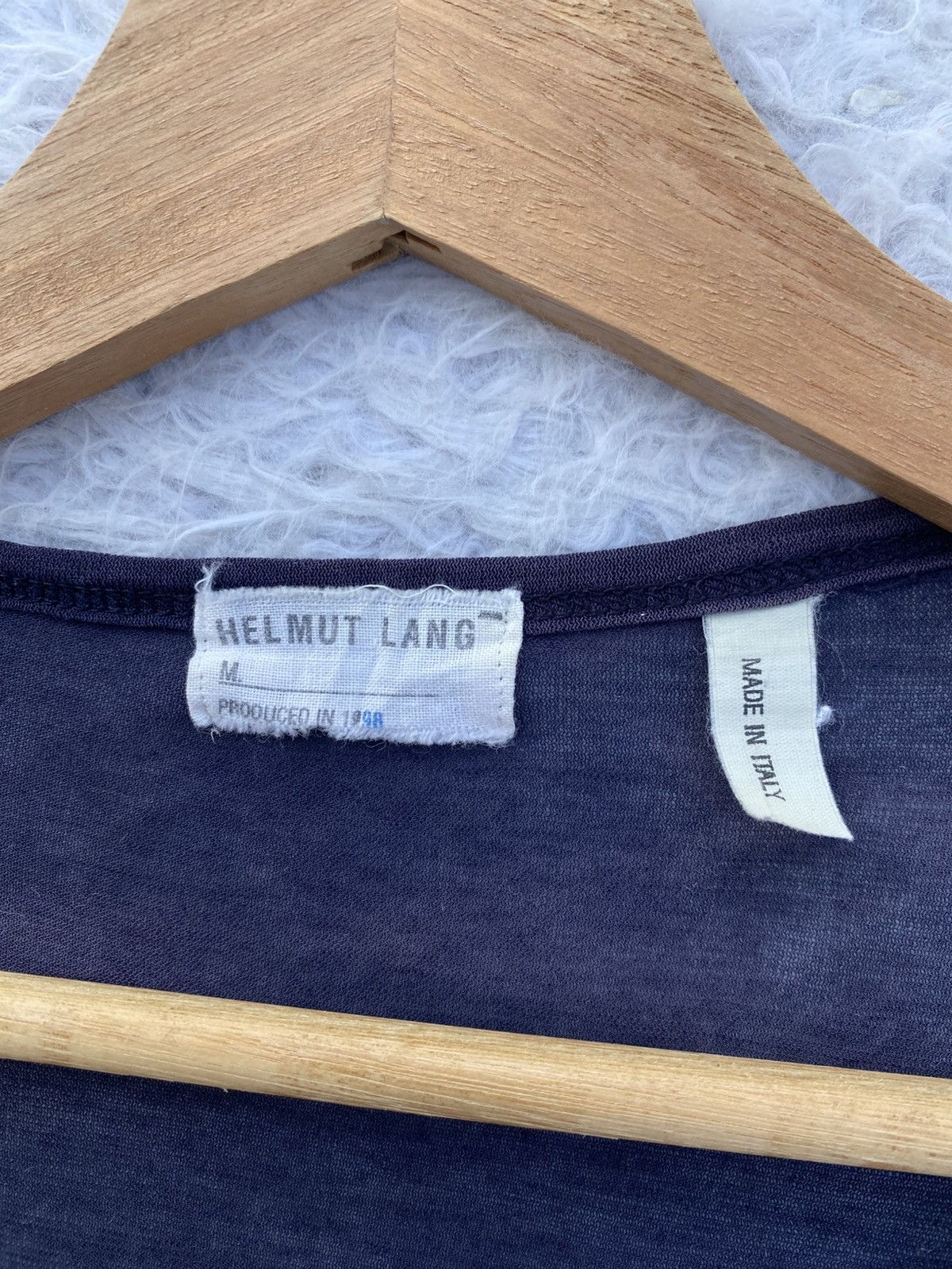 Helmut Lang Rare Vintage Helmut Lang Produced 1998 V mesh Longsleeve Top Size S / US 4 / IT 40 - 11 Thumbnail
