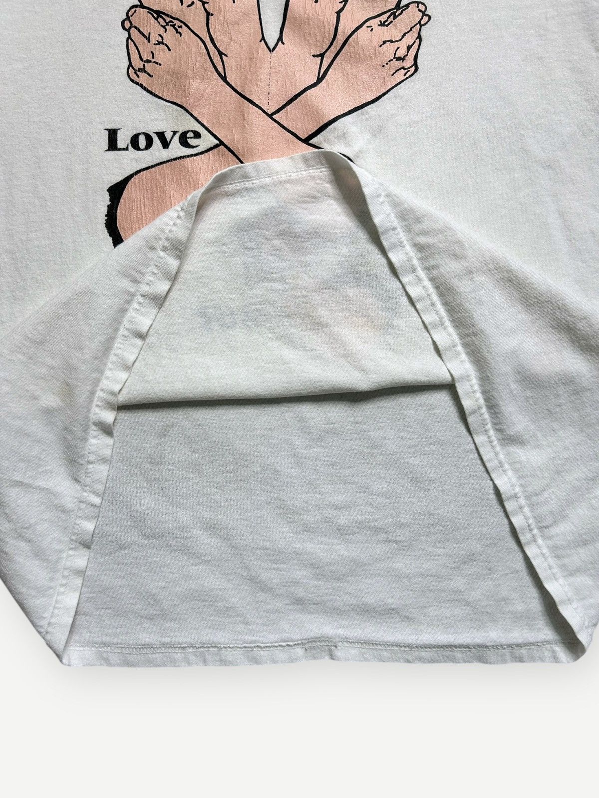 Hanes × Vintage Vintage 90s Jesus Tee Jesus Loves You 1990s Sign Language Size US L / EU 52-54 / 3 - 6 Thumbnail