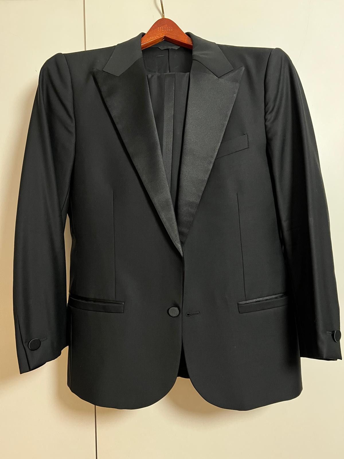 Versace Versace Black Wool Tuxedo Size 48R - 4 Thumbnail