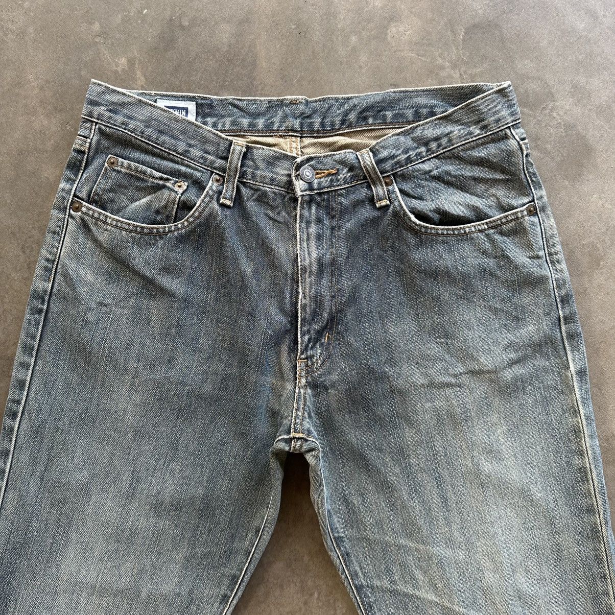 Japanese Brand Vintage Edwin Faded Distressed Denim Jean Pant W32 Size US 32 / EU 48 - 3 Thumbnail