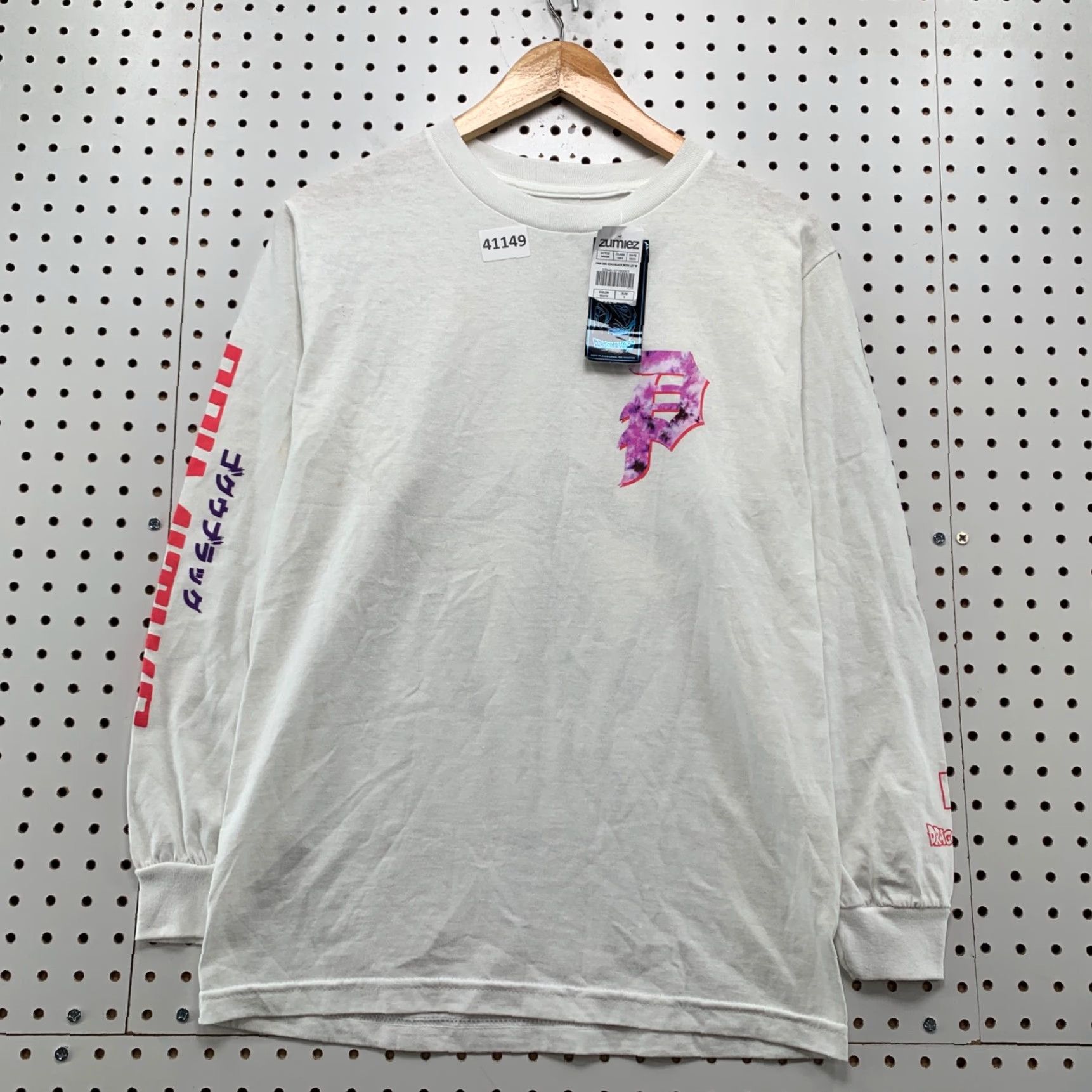 Vintage VINTAGE Dragon Ball Z T-Shirt Mens Small Long Sleeve Anime White 90s Graphic Print Size US S / EU 44-46 / 1 - 2 Thumbnail