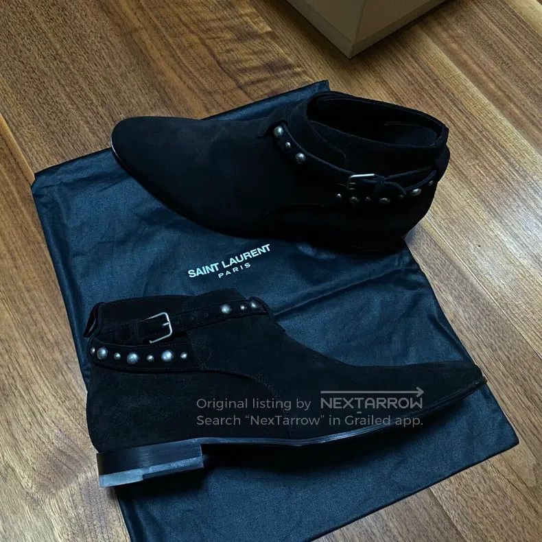 Saint Laurent Paris Saint Laurent Paris Black Chelsea boots i Size US 8.5 / EU 41-42 - 1 Thumbnail