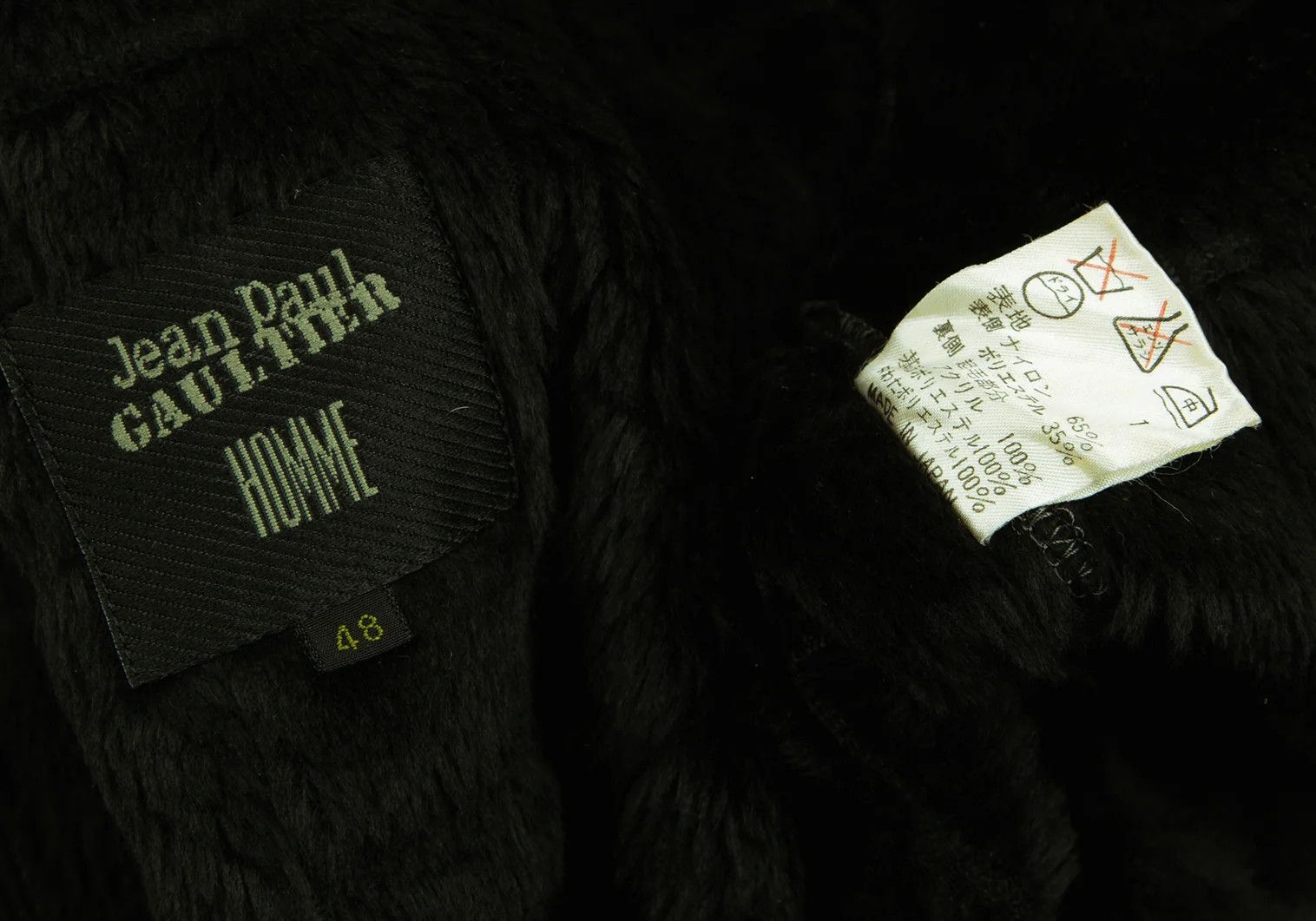 Jean Paul Gaultier Snap Button Coat in Khaki and Black, Size 48 Size US M / EU 48-50 / 2 - 19 Thumbnail