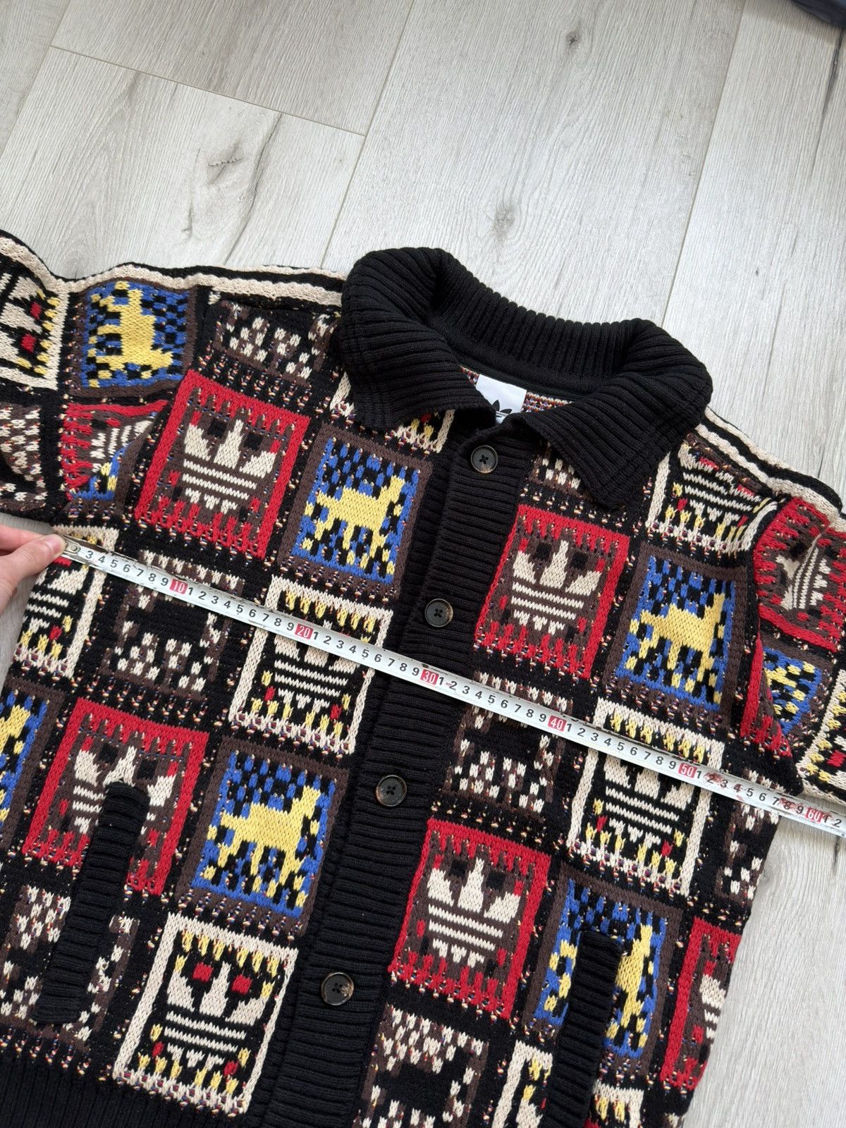 Adidas Adidas Originals CNY Year Of The Horse Knit Cardigan Sweater Size US L / EU 52-54 / 3 - 12 Thumbnail