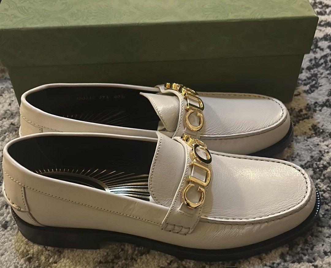 Gucci Gucci Logo Plaque Moccasin Leather Loafers Size US 9.5 / IT 39.5 - 4 Thumbnail