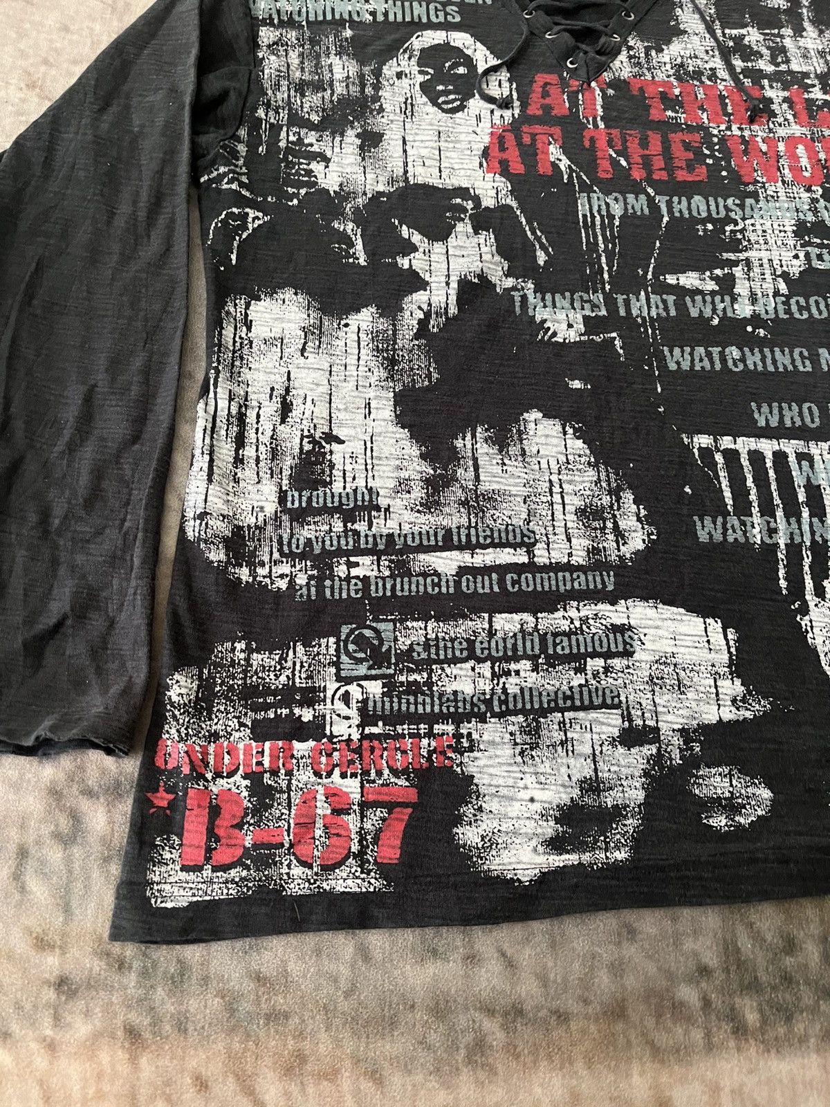 Hysteric Glamour × Japanese Brand × Vintage AT the Life AT The World Tee Size US L / EU 52-54 / 3 - 8 Thumbnail