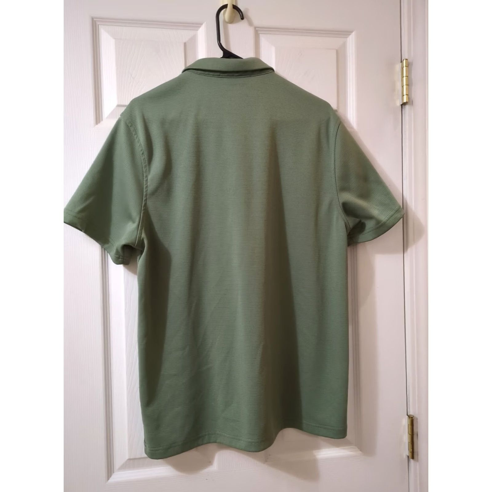 Reebok Reebok Polo Shirt Mens L Green Solid Short Sleeve Golf Performance Logo 90s City College Preppy Sports Shirt Mens L Green Size US L / EU 52-54 / 3 - 4 Thumbnail