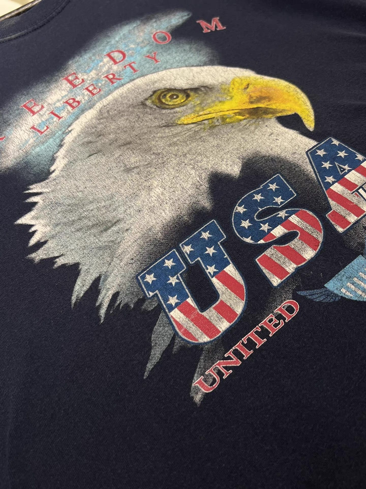 Vintage Vintage * Eagle Tee American Eagle Q13 Size US L / EU 52-54 / 3 - 5 Thumbnail