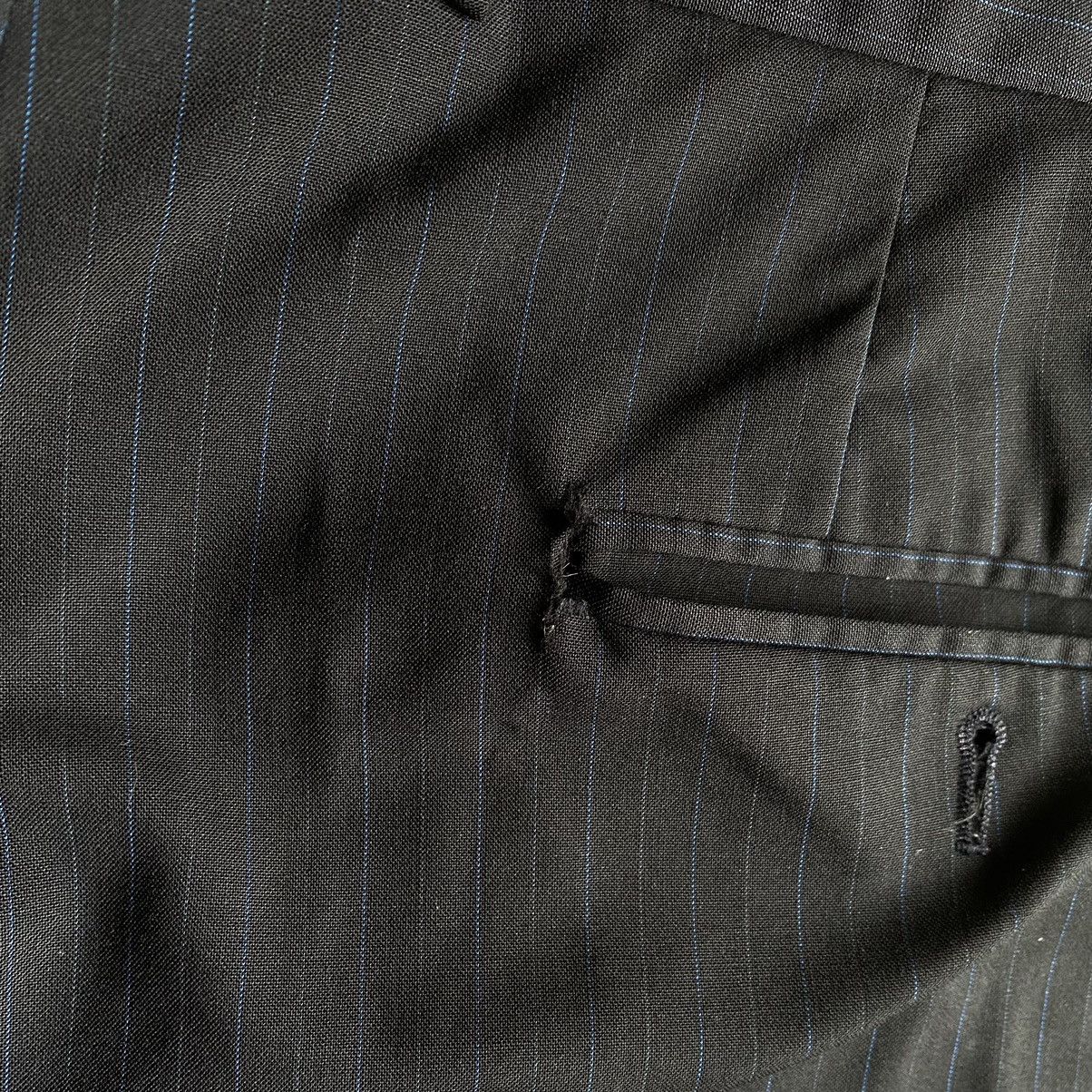 Jil Sander Jil Sander Black/Blue Pinstriped Tailor Suit Set Size US 34 / EU 50 - 10 Thumbnail