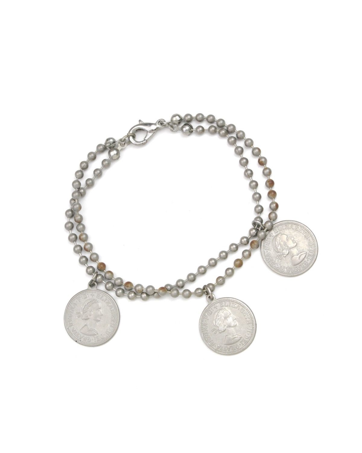 Hysteric Glamour 2000S JAPANESE MADE ELIZABETH II HALF PENNY COIN BRACELET Size ONE SIZE - 1 Thumbnail