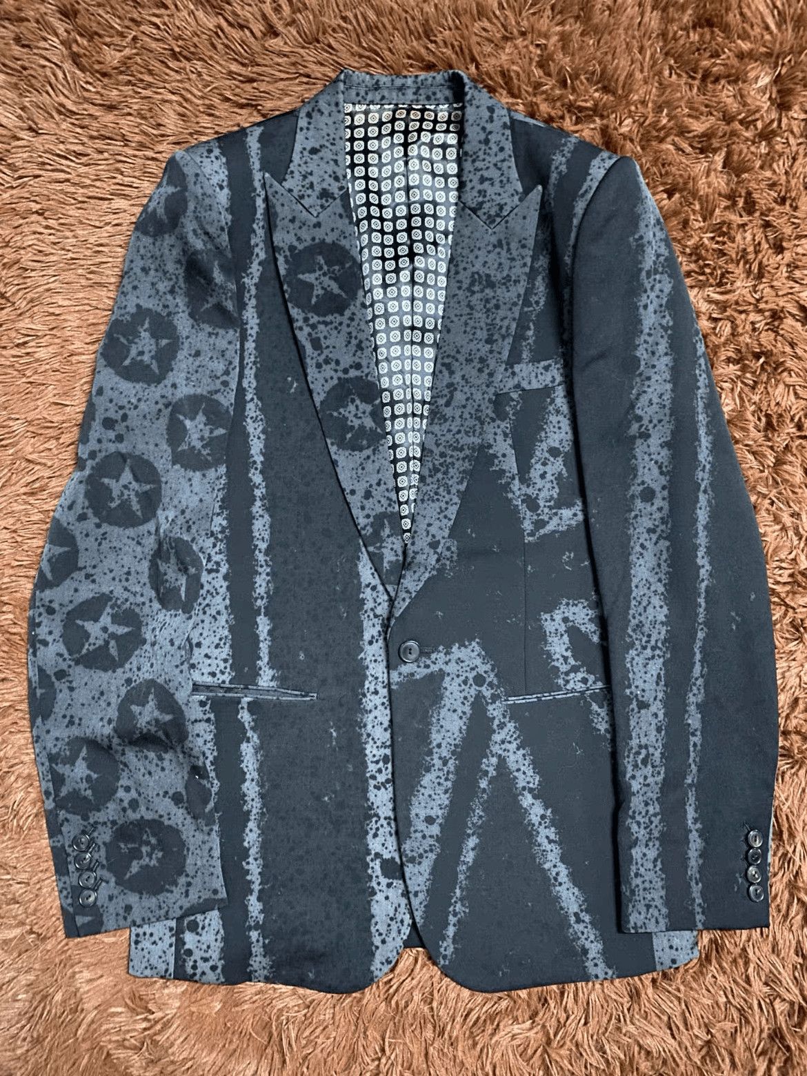 Number (N)ine 04ss Number nine velour skull zip jacket size 4