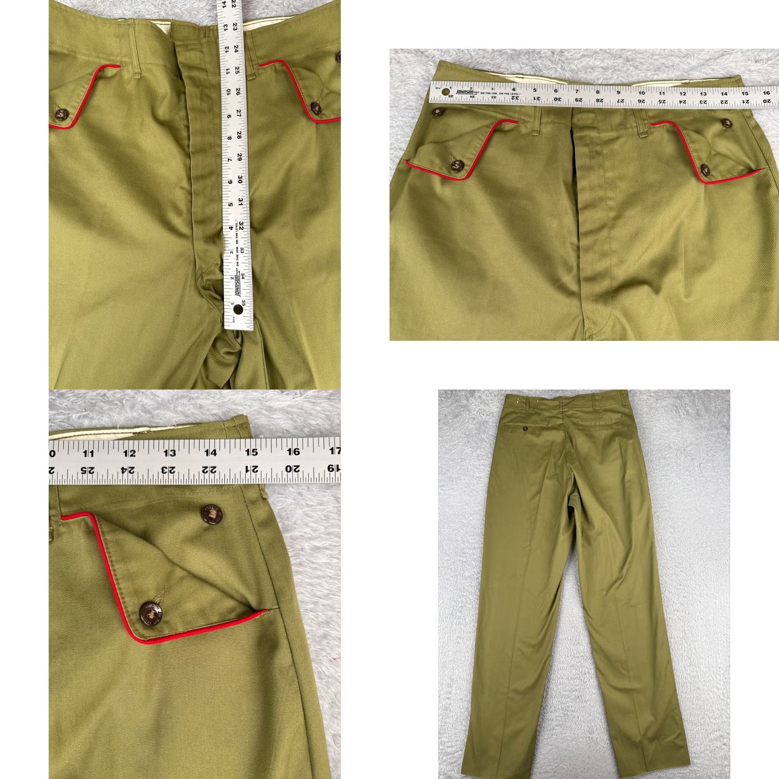 Vintage VINTAGE Boy Scouts Pants Men 30 Green Twill 1950s 50s LIKE NEW Un-Hemmed 40 Size US 40 / EU 56 - 8 Thumbnail